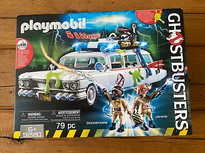 Buy Playmobil Ghostbusters Ecto-1 Car With Lights Inc Zeddemore And Janine BNIB 9220 • 35.90£