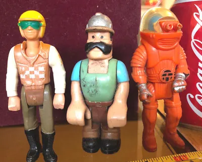 Buy Fisher Price Vintage Action Figures X3 Bundle Random Toys Classic Spaceman Build • 9.17£
