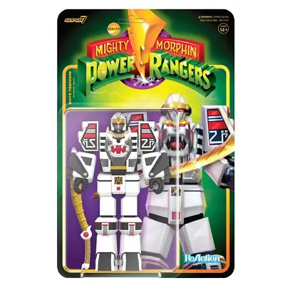 Buy Power Rangers White Tigerzord (Warrior) Super7 ReAction 6  Collectible Figure • 14.99£