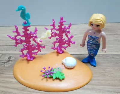 Buy PLAYMOBIL MERMAID Figure With Sea Coral Garden • 5.99£