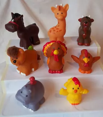 Buy Vintage Fisher Price Bundle Of Animal Figures  Hippo Horse Birds Toys • 12.99£