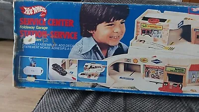 Buy Hotwheels 1980s Service Center With Original Stickers & Towing Truck • 29.99£