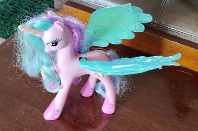 Buy My Little Pony Talking Princess Celestia Light Up Iridescent Wings And  Talks  • 2.99£