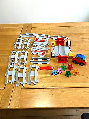 Buy Lego Duplo Train Tracks Railway Set With Action Brick 10882 Complete + Extras! • 16.99£