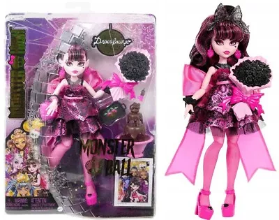 Buy Mattel Monster High Doll HNF68 Draculaura Monster Ball • 117.60£