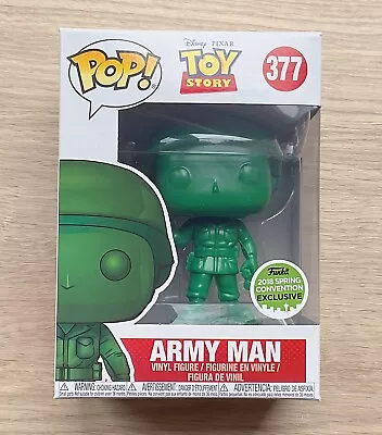 Buy Funko Pop Disney Toy Story Army Man ECCC #377 + Free Protector • 34.99£