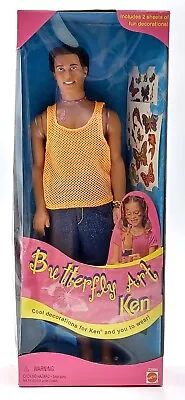 Buy 1998 Butterfly Art Ken Barbie Doll / Beauty Tattoo / Mattel 22995, NrfB • 66.82£