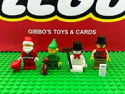 Buy LEGO SANTA, ELF, CAROL SINGER & SNOWMAN Christmas Minifigure Bundle Xmas (3) • 14.99£