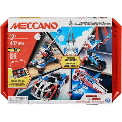 Buy Meccano Maker's Toolbox With 437 Parts And Real Tools • 50.10£