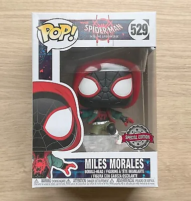 Buy Funko Pop Marvel Spider-Man Spider-Verse Miles Morales Casual #529 + Protector • 124.99£