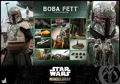 Buy Star Wars Hot Toys Mandalorian Boba Fett 1/6 Figure  TMS033 NEW UK • 180£