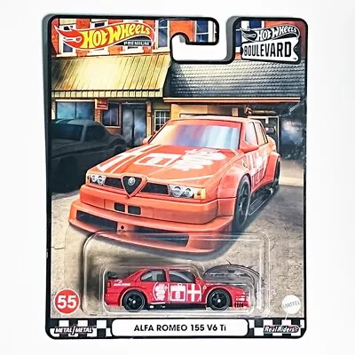 Buy Hot Wheels Premium Boulevard #55 Alfa Romeo 155 V6 Ti (Red) • 14.81£