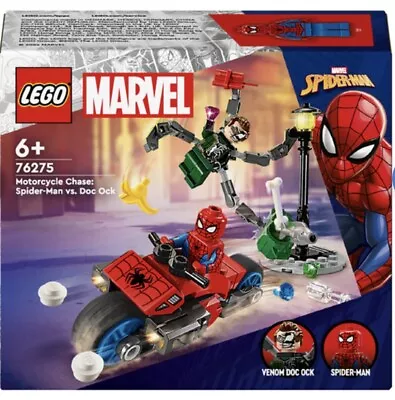 Buy LEGO Marvel: Motorcycle Chase: Spider-Man Vs. Doc Ock (76275) • 1.31£