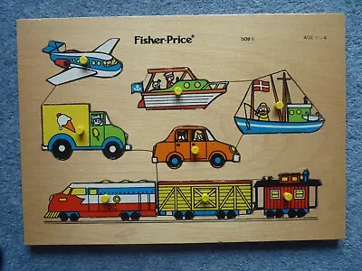 Buy Vintage Fisher Price 1970's Vehicles Jigsaw Puzzle - Made In Holland  • 9.50£