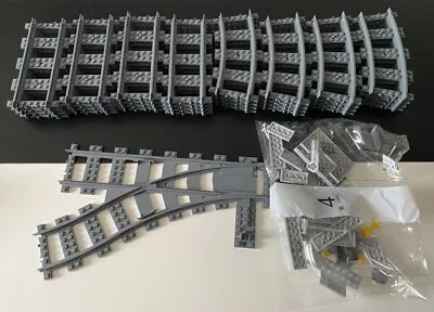Buy LEGO® City Rails 16x Straight, 16x Curved, Soft & Railway Crossing 60198 60197 • 33.86£