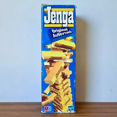 Buy 2000 Vintage Hasbro MB Jenga Original Wooden Block Game English/Greek • 6.95£