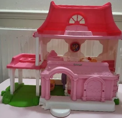 Buy Little People Happy Sounds Sweet Home Doll House Pink, Working Perfectly • 13.99£