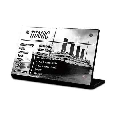 Buy Display Plaque Stand For LEGO 10294 Titanic, MP183, V3 • 9.26£