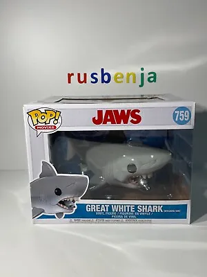 Buy Funko Pop! Movies Jaws Great White Shark With Diving Tank #759 • 39.99£