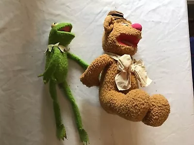 Buy Vintage Kermit The Frog Fisher Price Plush And Fozzie Bear Plush Rare • 30£