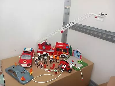Buy Playmobil Fire Rescue Bundle With Engine / Car / Quad & More Used • 35.95£