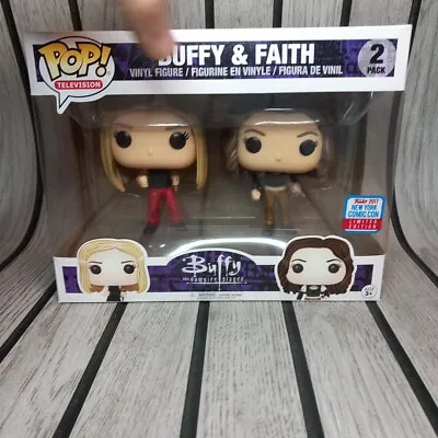 Buy Buffy & Faith BTVS Funko Pop 2 Pack New York Comic Con 2017 Exc (con Sticker) • 99.99£