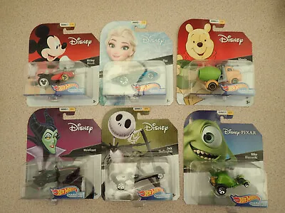 Buy Set Of 6 Hot Wheels Disney Character Cars Series 1 Untouched In Sealed Packets • 94.99£