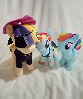 Buy My Little Pony The Movie Plush X3 Songbird Serenade Rainbow Dash Sea Pony Pirate • 11.99£