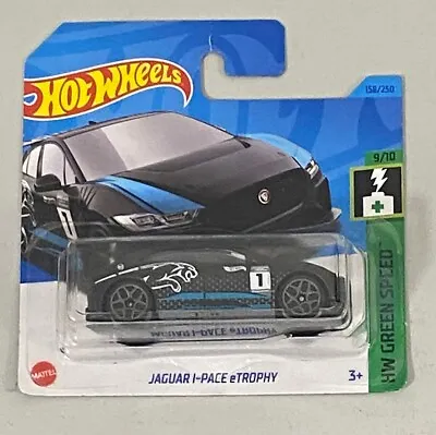 Buy Hot Wheels Jaguar L-pace ETrophy #158/250 - 2023 H W Green Speed 9/10 Short Card • 1.65£