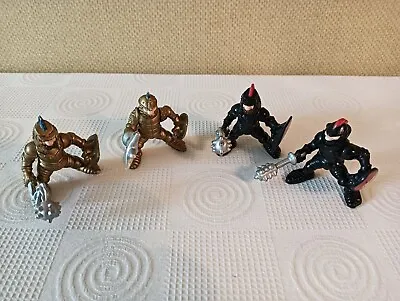 Buy Fisher Price Great Adventures Knights Figures X4 Gold & Black 1994 • 11.95£
