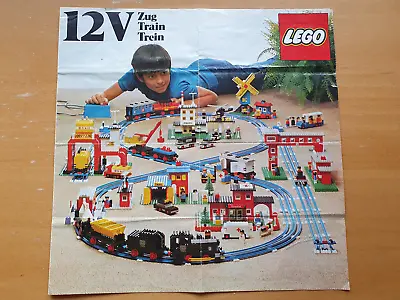 Buy LEGO System Poster 12V Railroad Train Instructions Vintage Classic 70's 70's • 20.55£
