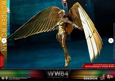 Buy Hot Toys DC Golden Armor Wonder Woman Deluxe Version 1/6th Mms578 WW84 • 199.99£