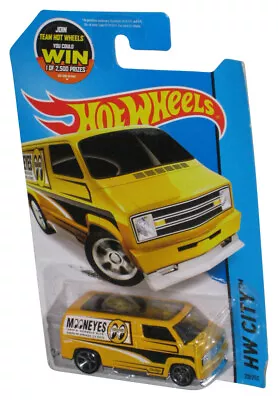 Buy Hot Wheels Showdown HW City (2013) Yellow Moon Eyes Custom '77 Dodge Van 20/250 • 17.09£