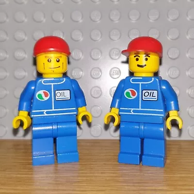 Buy Lego Octan Minifig X 2 - Oct017, Oct049 - Blue Oil, Blue Legs, Red Cap • 4.95£