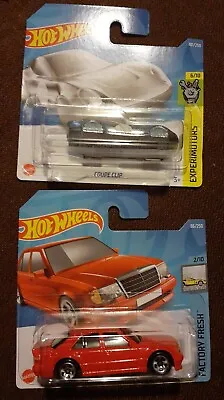 Buy 2 New Hot Wheels Red Mercedes Benz  500e + Silver Coupe Clip Keychain • 5.69£