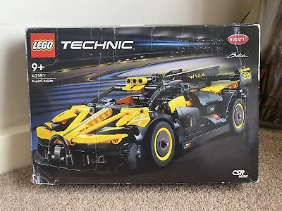 Buy Lego Technic Bugatti Bolide, Set 42151, Boxed, MISSING BAG 3, Yellow, Rare. • 16£