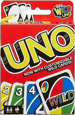 Buy Mattel Wild UNO Card Game 112 Cards Family Children Friends Party Gift XMas UK • 3.90£
