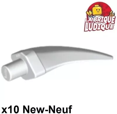 Buy LEGO 10x Horn Barb Large Claw (Claw Horn) White/White 87747 NEW • 1.93£