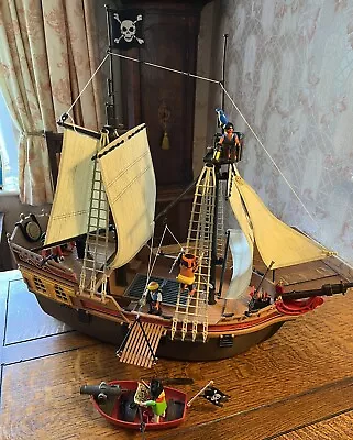 Buy Playmobil Pirate Ship (5135) & Pirat Boat Figures Bundle • 25£