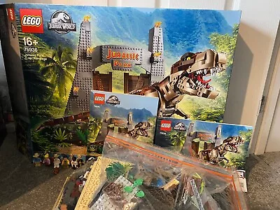 Buy LEGO Jurassic World: Jurassic Park: T. Rex Rampage 75936 + Box, Figs & Manual • 185£