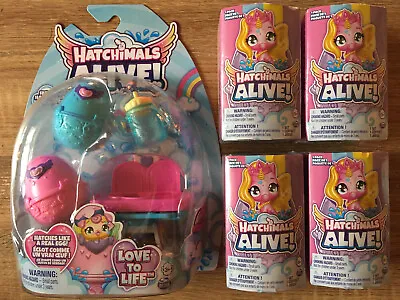 Buy Hatchimals Alive! Hungry Hatchimals Playset + 4 Blind Boxes - BNIP - Freepost • 28.50£