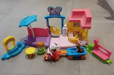 Buy Fisher Price Little People Ice Cream Shop Gift Set With Characters, Bike Trailer • 19.99£