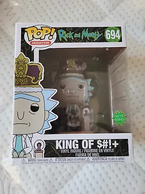 Buy Funko Pop! Rick And Morty - King Of $#!+ #694 With Sound (Minor Box Damage) • 70£