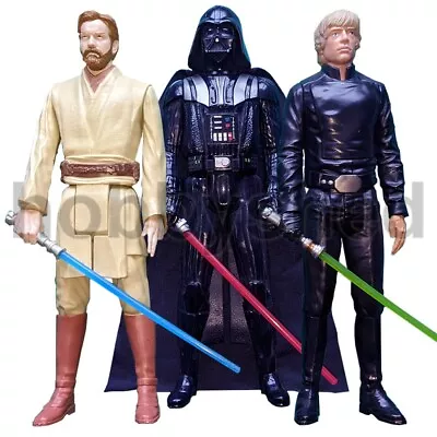 Buy STAR WARS 12 Inch HASBRO FIGURES - 12  Luke Skywalker Obi-Wan Kenobi Darth Vader • 29.95£