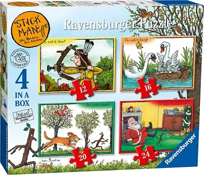 Buy Ravensburger 4 Puzzles In A Box Stick Man • 11.99£