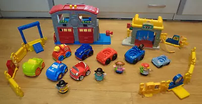 Buy FISHER PRICE LITTLE PEOPLE   Fire Station, Car Wash With People & Vehicles • 18£