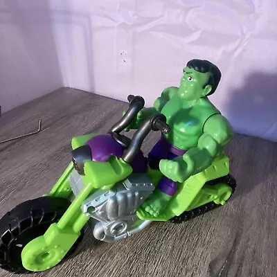 Buy Hasbro Marvel Hulk Figure On Motorbike • 6.99£