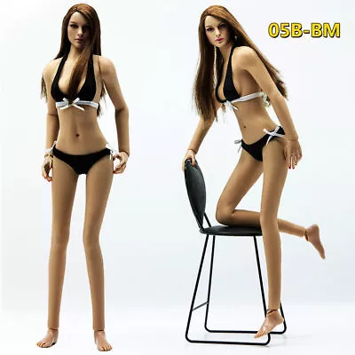 Buy 1/6 Asian Girl Seamless Figure Brown Skin Bust For 12  TBLeague Hot Toys Head BM • 48.44£