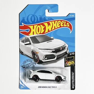 Buy Hot Wheels 2018 Honda Civic Type R (White) 2022 Nightburnerz • 8.41£