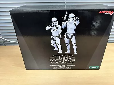 Buy Kotobukiya Star Wars First Order Stormtrooper 2-pack Artfx Statue 1:10 Model Fig • 120£